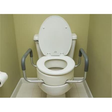 Essential Medical Supply Essential Medical B5083 Toilet Seat Riser with Arms -Elongated B5083